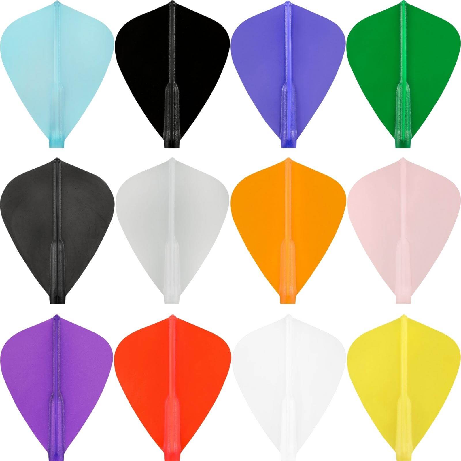 Dart Flights - Cosmo - Fit Flight 6 Pack - Plain - Kite Dart Flights 