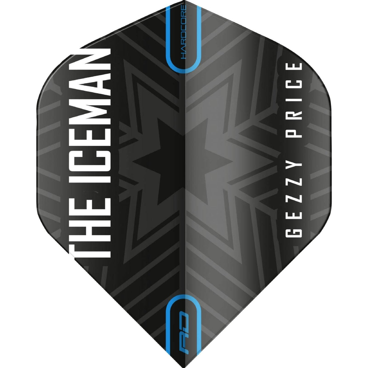 Red Dragon - Hardcore Gerwyn Price - Big Wing Dart Flights - Snowflake Black