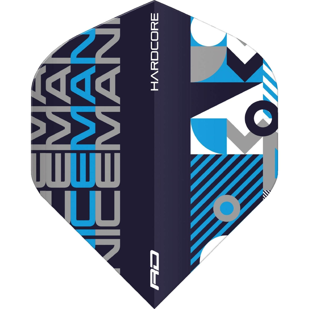 Red Dragon - Hardcore Gerwyn Price Stack - Big Wing Dart Flights - Blue