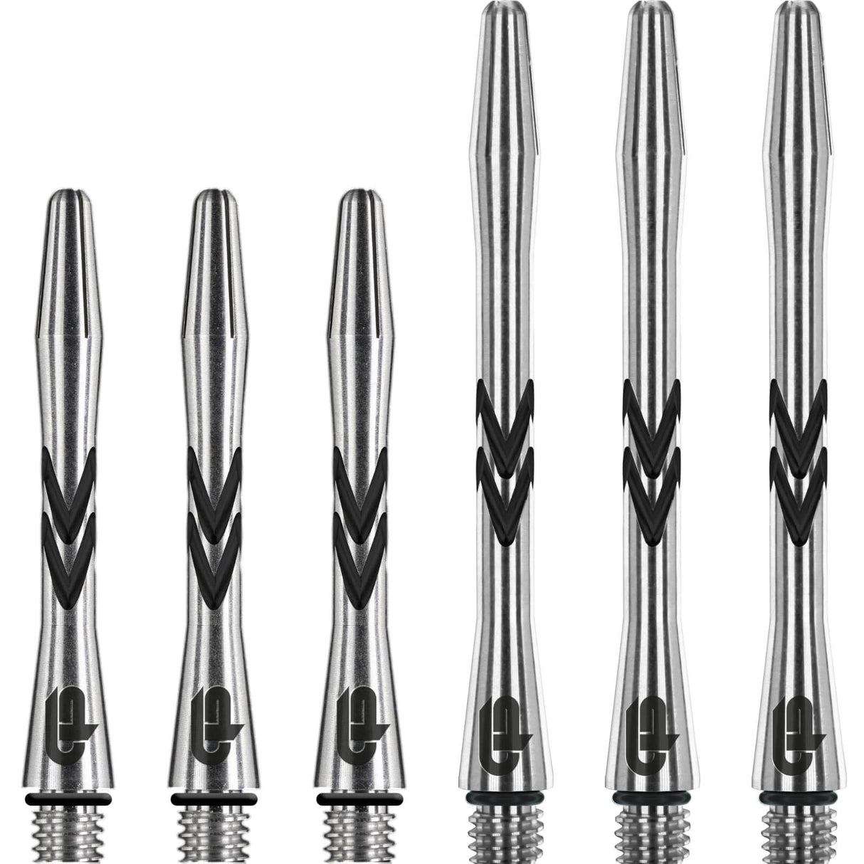 Red Dragon - Gerwyn "Iceman" Price V-Groove - Aluminium Dart Shafts - Short (36mm) / Black