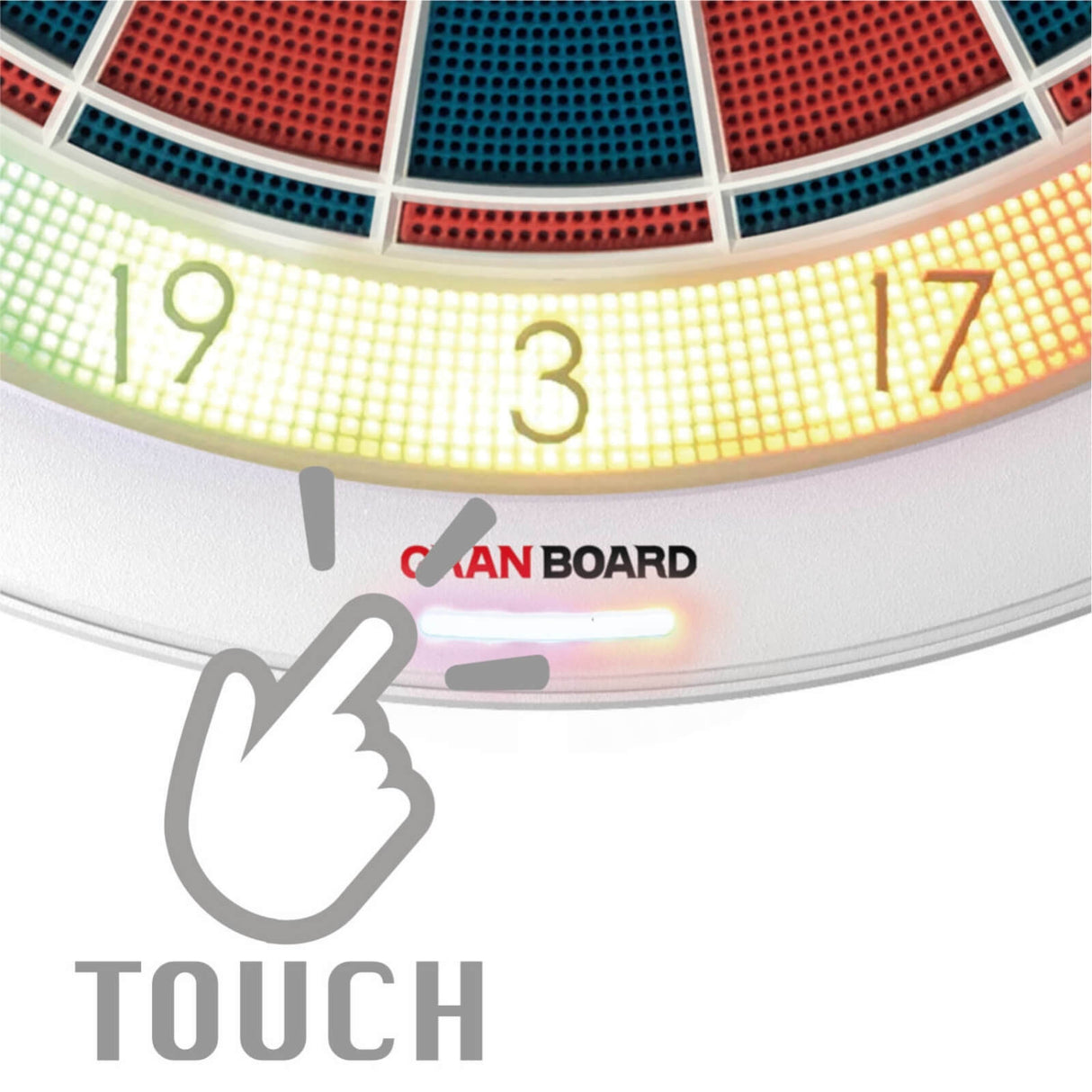 Gran Darts - GranBoard 132 - Steel Tip Size - Bluetooth Electronic LED Soft Tip Dartboard -