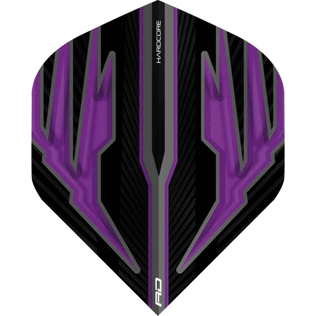 Red Dragon - Hardcore Radical Black - Big Wing Dart Flights - Purple