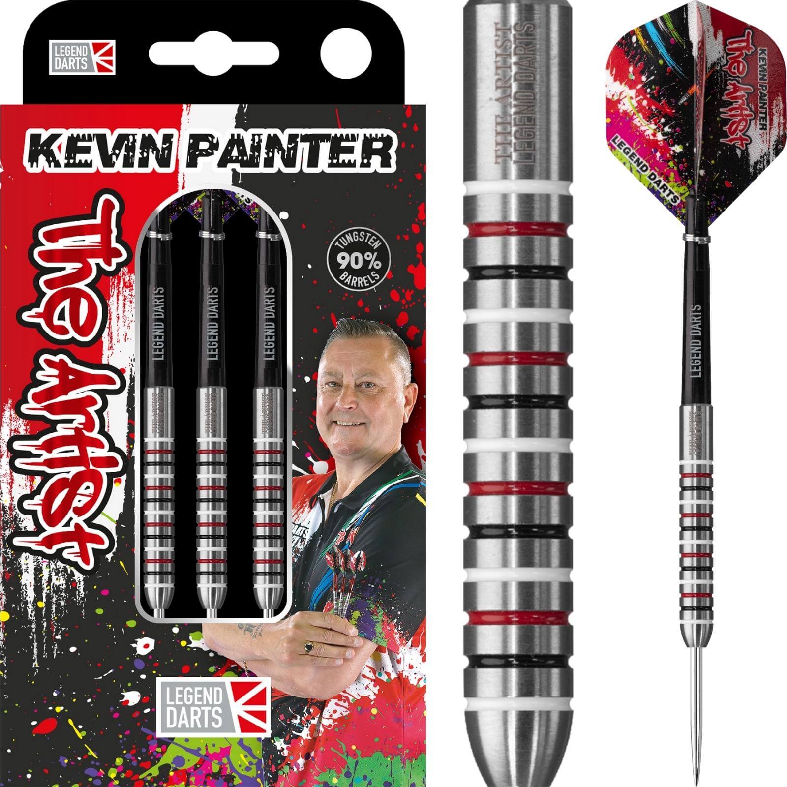 Darts - Legend Darts - Kevin Painter Darts - Steel Tip - 90% Tungsten - 22g 24g 