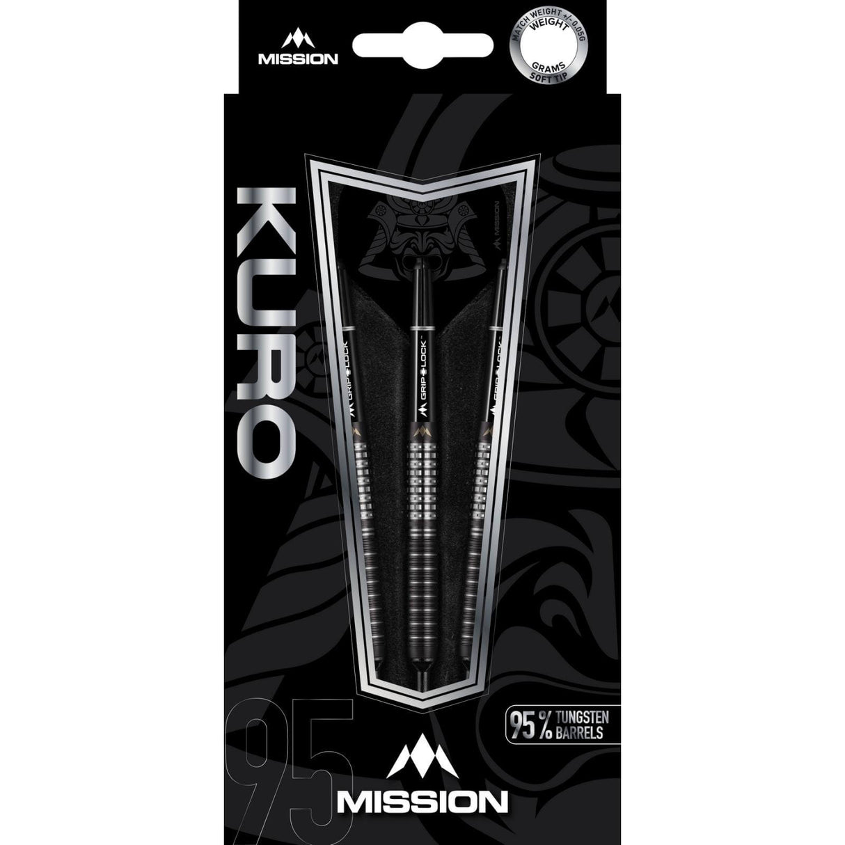 Mission - Kuro M1 Darts - Soft Tip - 95% Tungsten - 21g 23g -