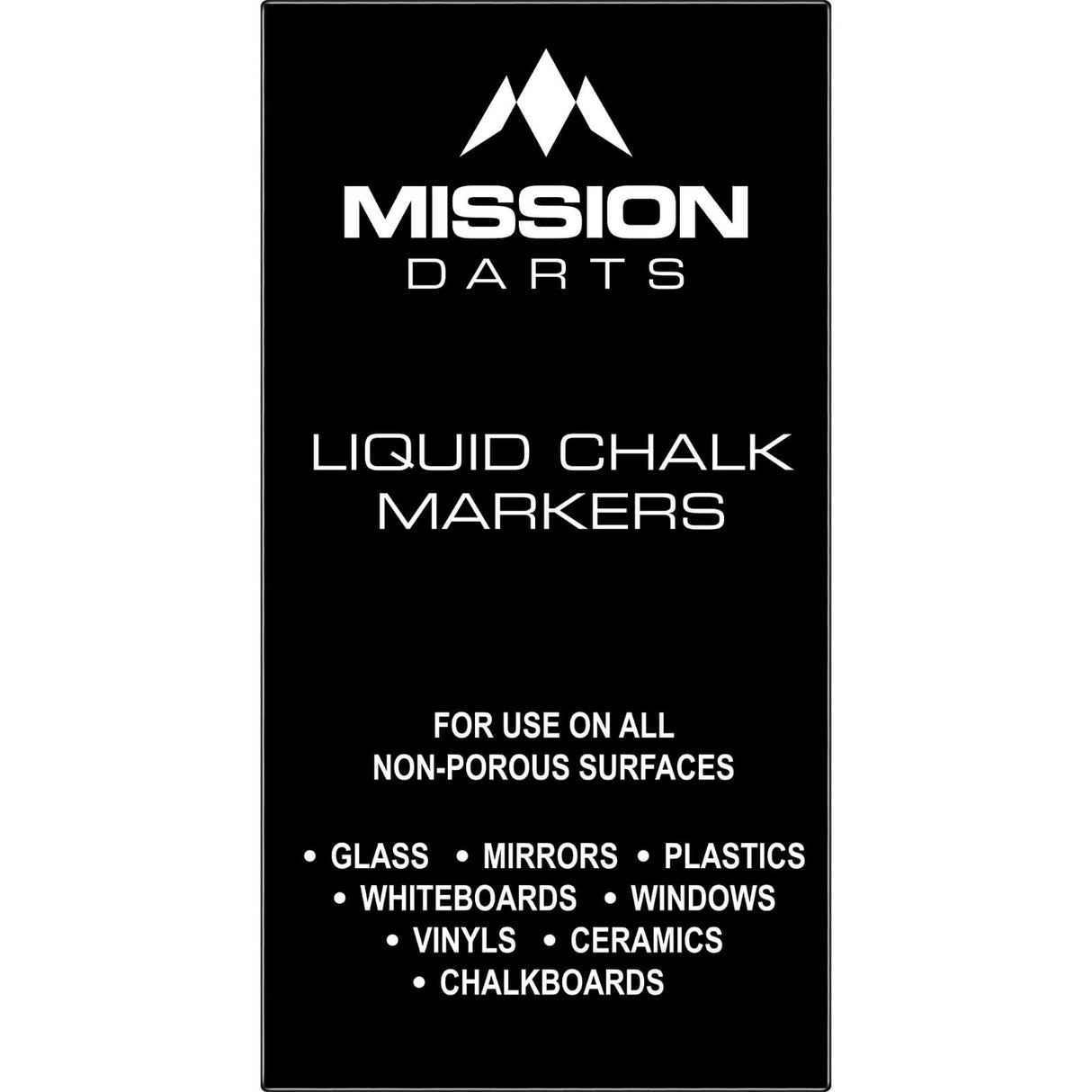 Mission - Liquid Chalk Markers - Pack of 4 - White -