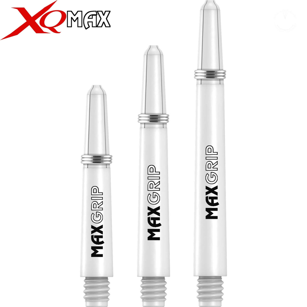 XQMax - Max Grip Nylon Dart Shafts - Short (34mm) / White