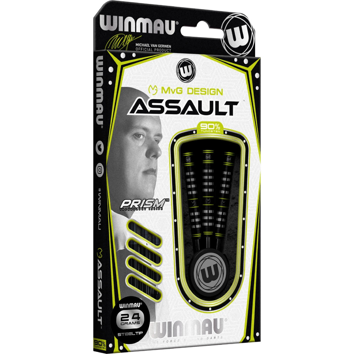 Winmau - MvG Assault Darts - 90% Tungsten - 22g 24g 26g -