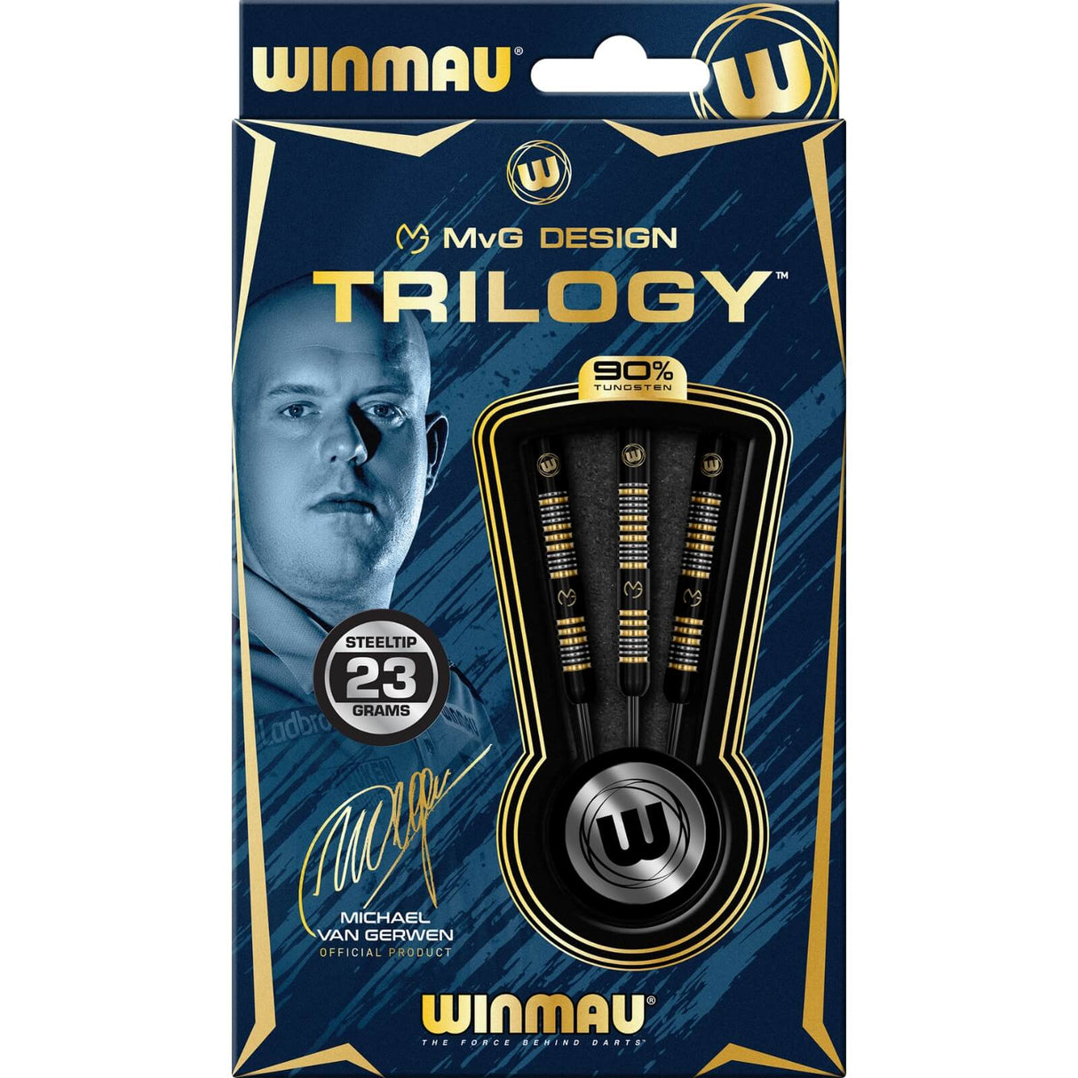 Winmau - MvG Trilogy Darts - 90% Tungsten - 21.5g 23g 24g -