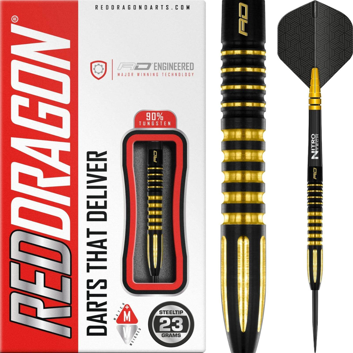 Red Dragon - Neil Duff Darts - 90% Tungsten - 23g -