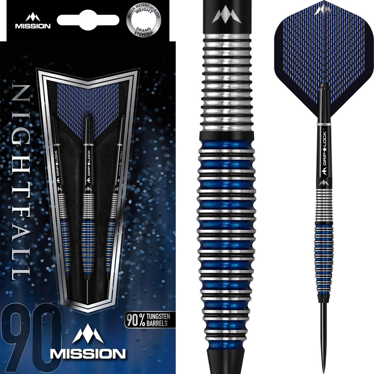 Mission - Nightfall M4 Darts - 90% Tungsten - 22g 24g 26g -
