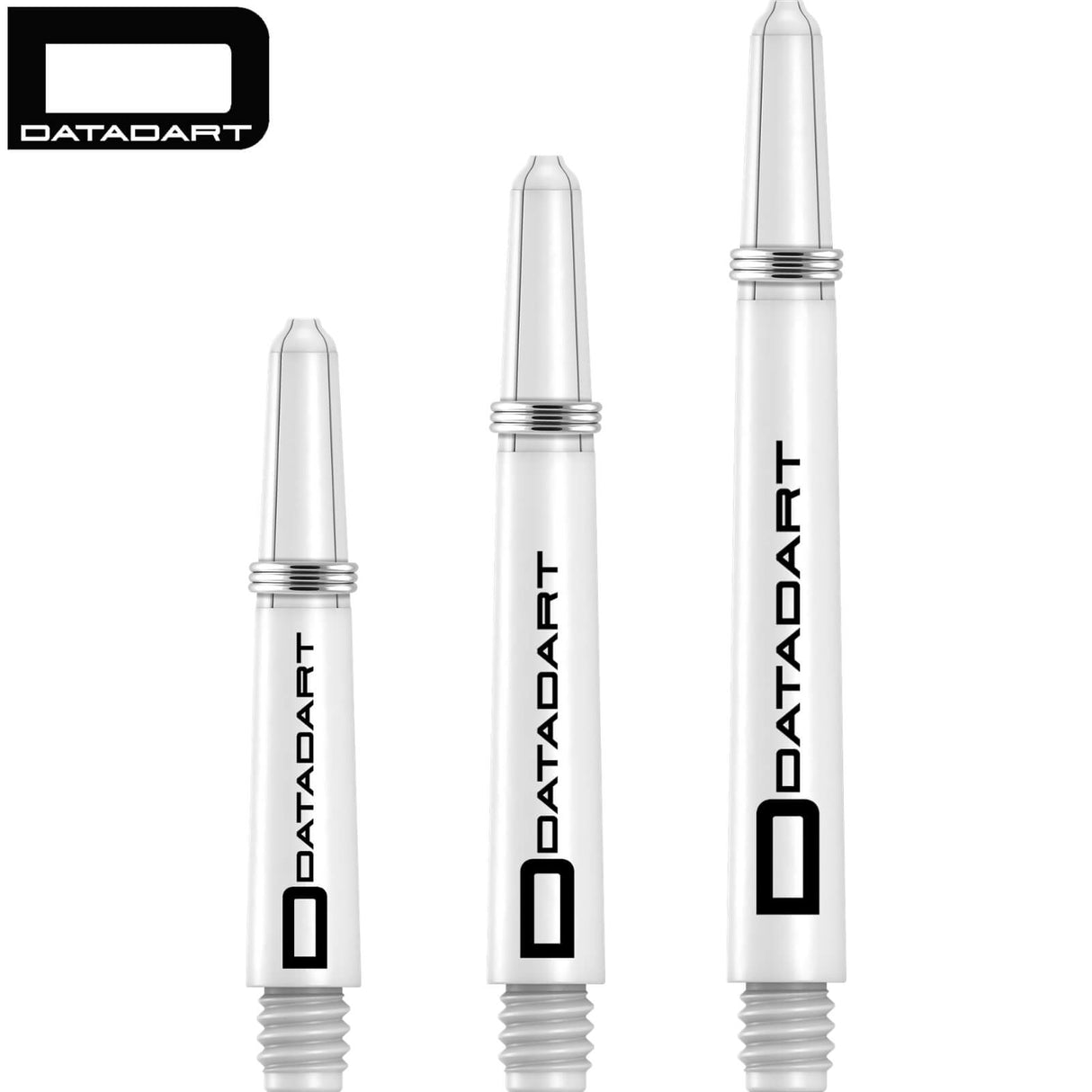 Datadart - Signature Nylon Dart Shafts - Short (34mm) / White