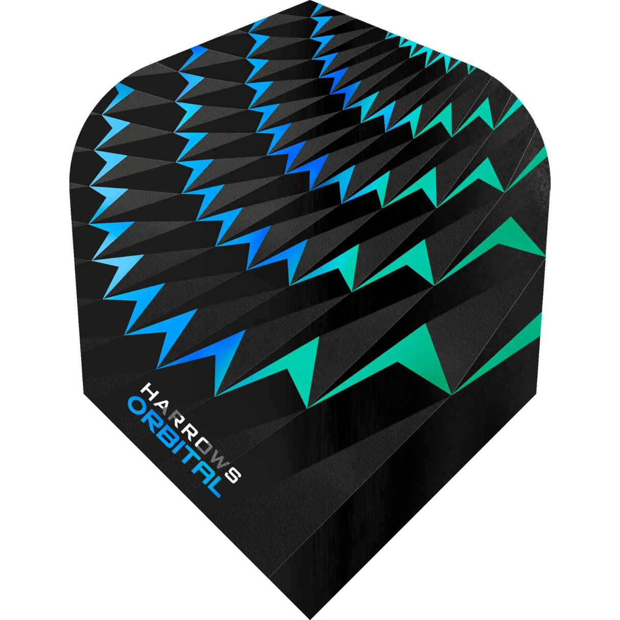 Harrows - Orbital - Standard Dart Flights - Blue and Jade