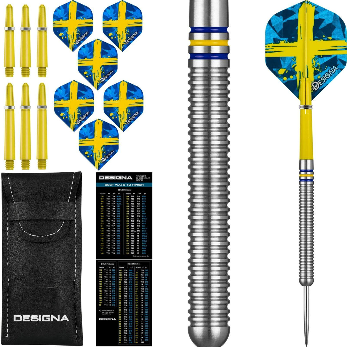 Designa - Patriot-X Darts - Sweden - 90% Tungsten - 22g 24g -