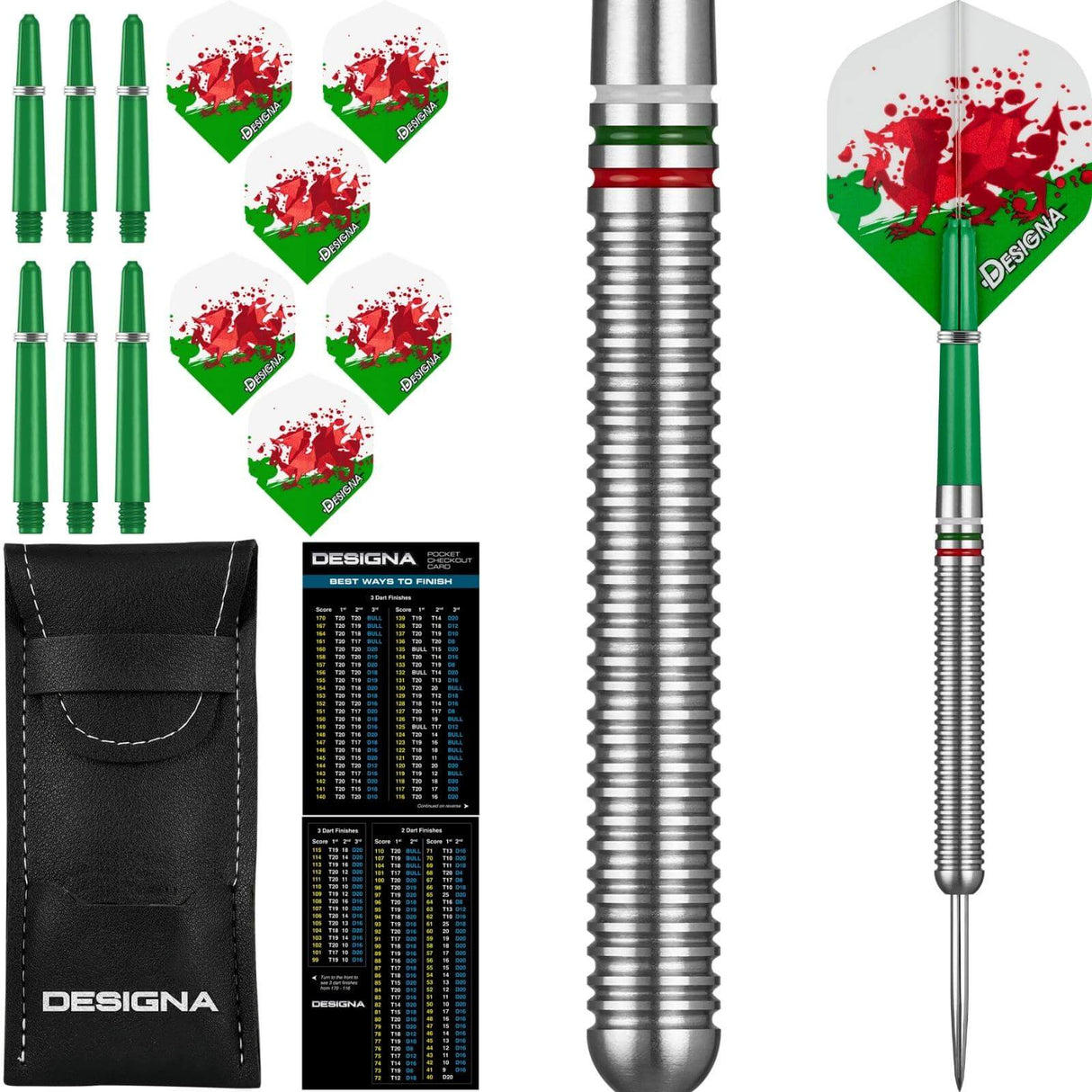 Designa - Patriot-X Darts - Wales - 90% Tungsten - 22g 24g -