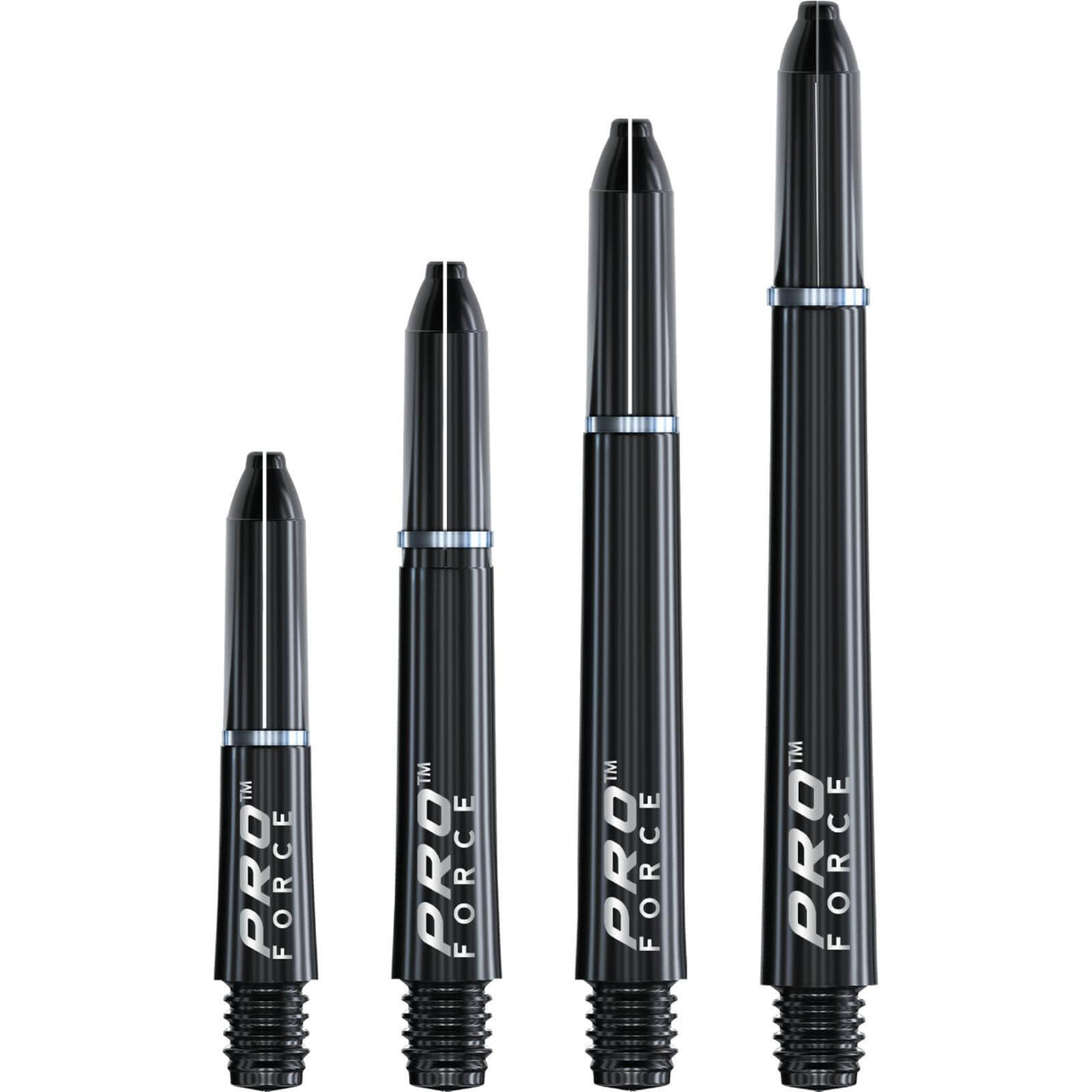Winmau - Pro Force - Nylon Dart Shafts - Extra Short (27mm) / Black