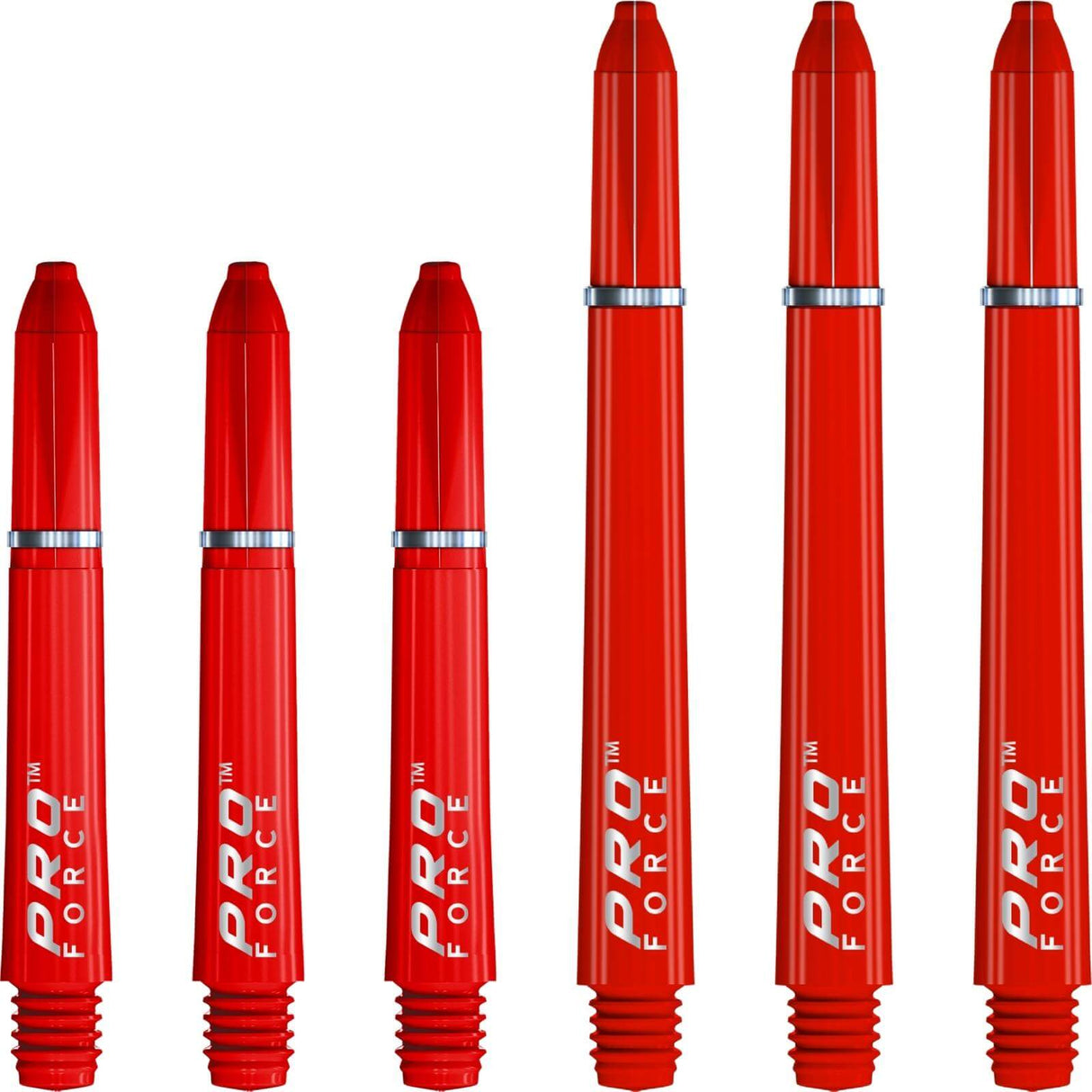 Winmau - Pro Force - Nylon Dart Shafts - Short (35mm) / Red