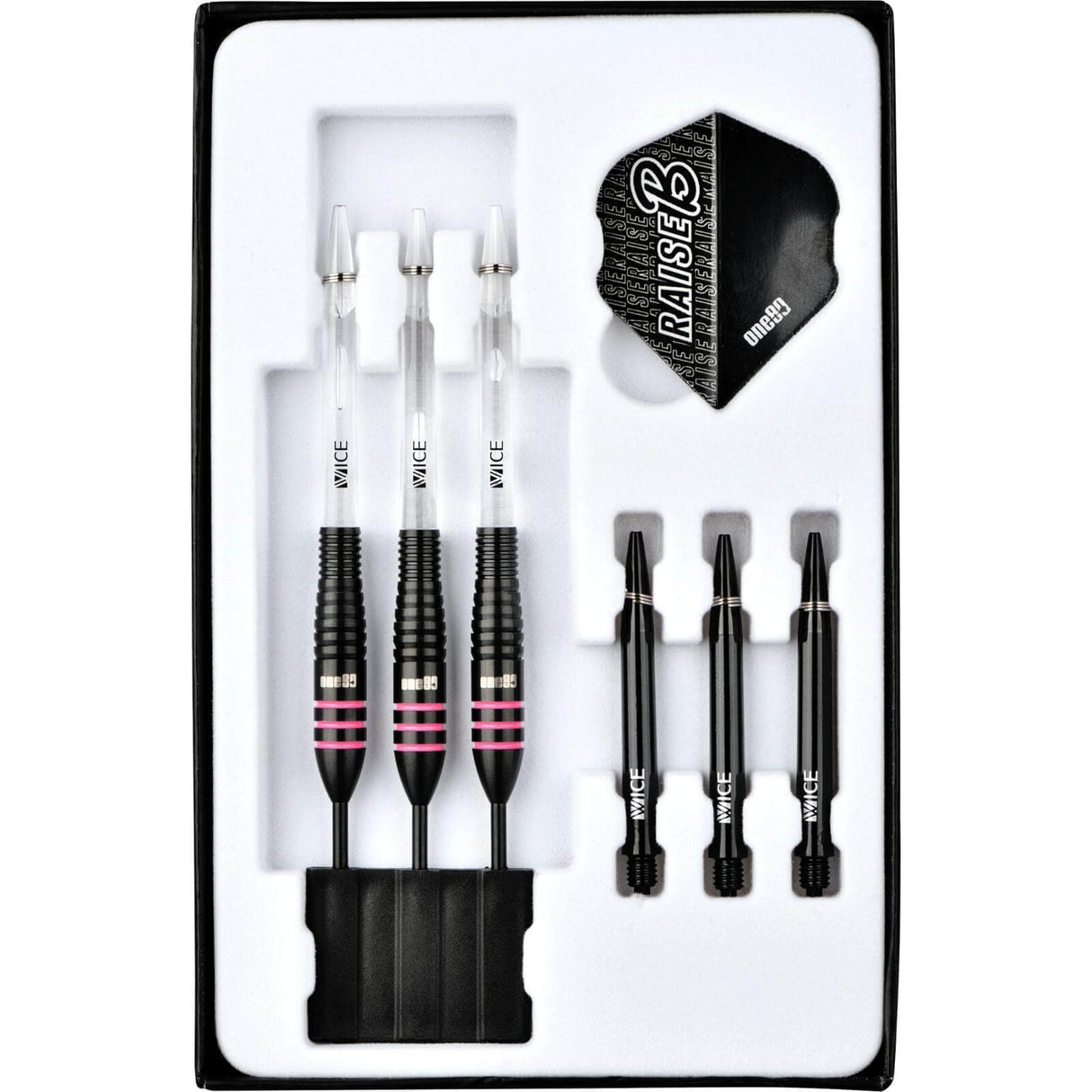 One80 - Raise B Darts - Pink - 80% Tungsten - 21g 23g -