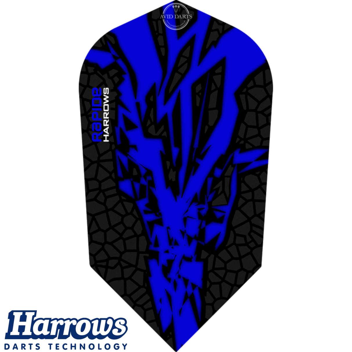 Harrows - Rapide-X - Slim Dart Flights - Dark Blue
