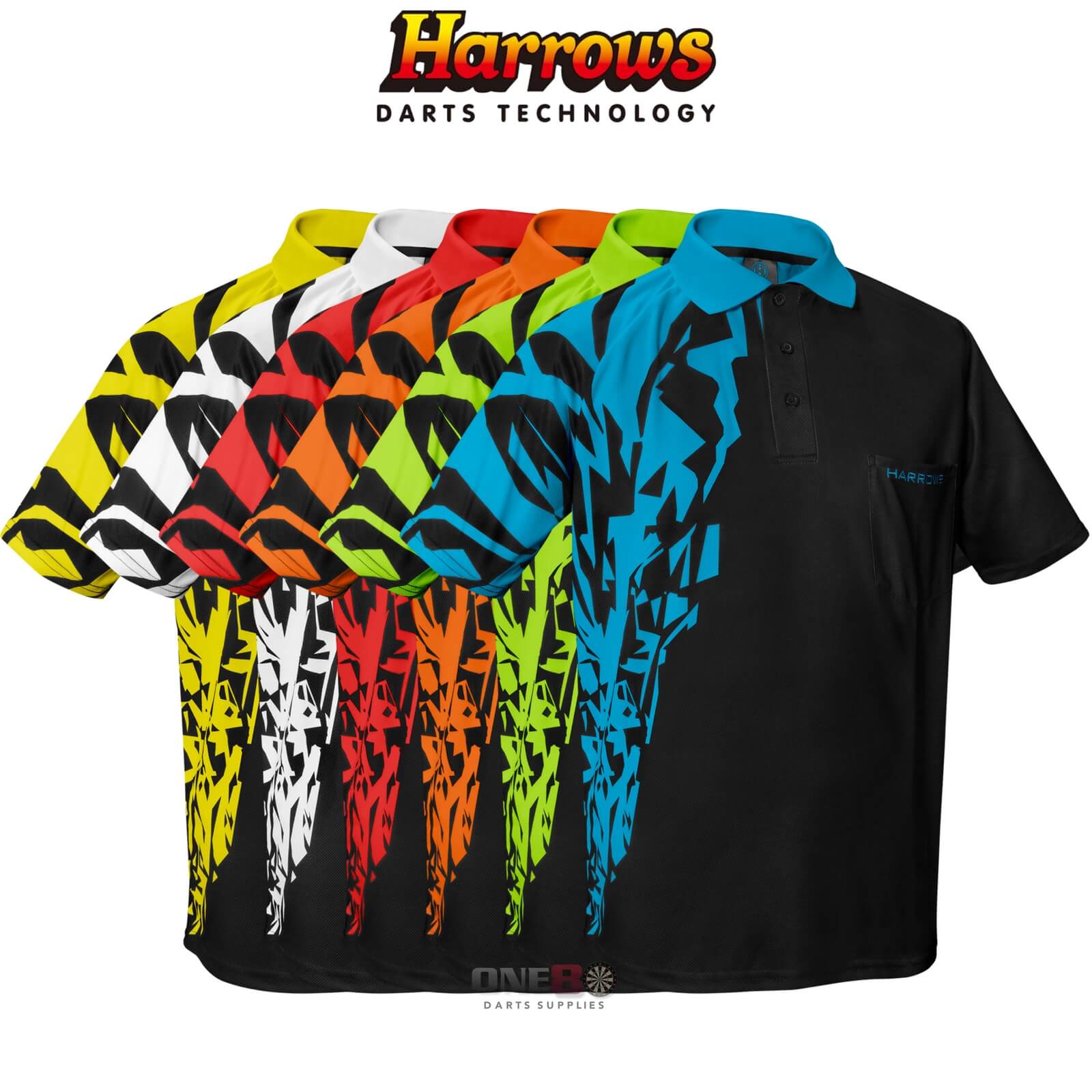 Dart Shirts - Harrows - Rapide Breathable Dart Shirts - S to 5XL 