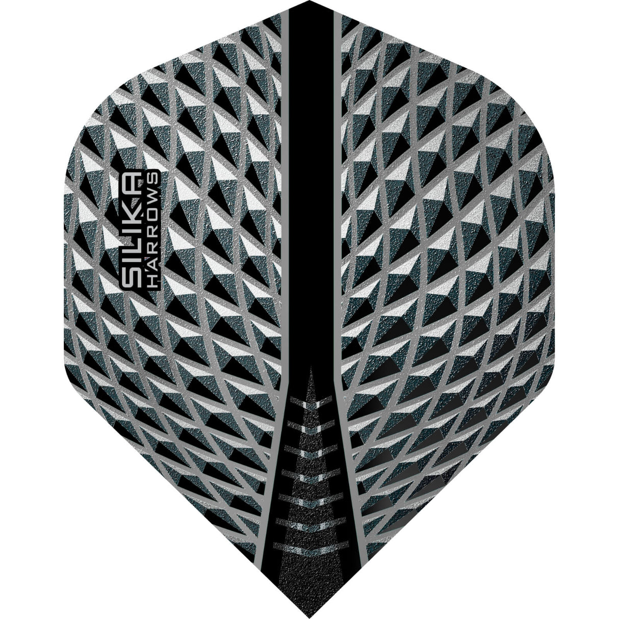 Harrows - Silika - Big Wing Dart Flights - Black