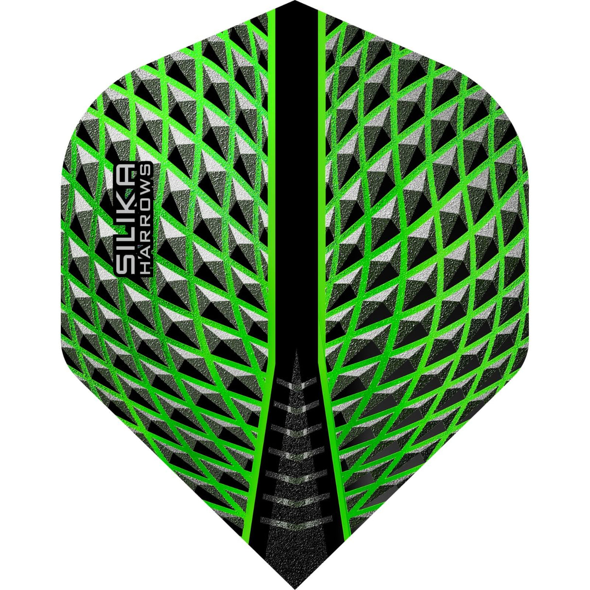 Harrows - Silika - Big Wing Dart Flights - Green