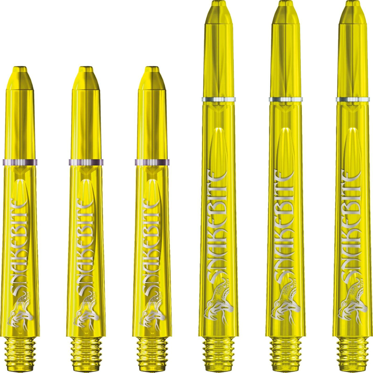 Red Dragon - Peter "Snakebite" Wright Signature Series - Polycarbonate Dart Shafts - Short (35mm) / Yellow