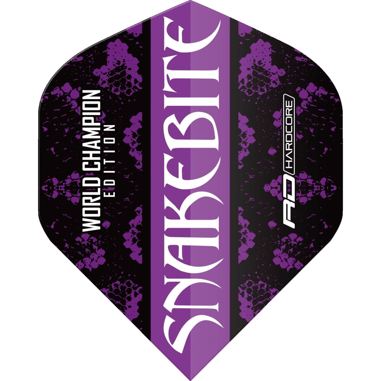 Red Dragon - Peter Wright World Champion Edition - Big Wing Dart Flights - Black and Purple