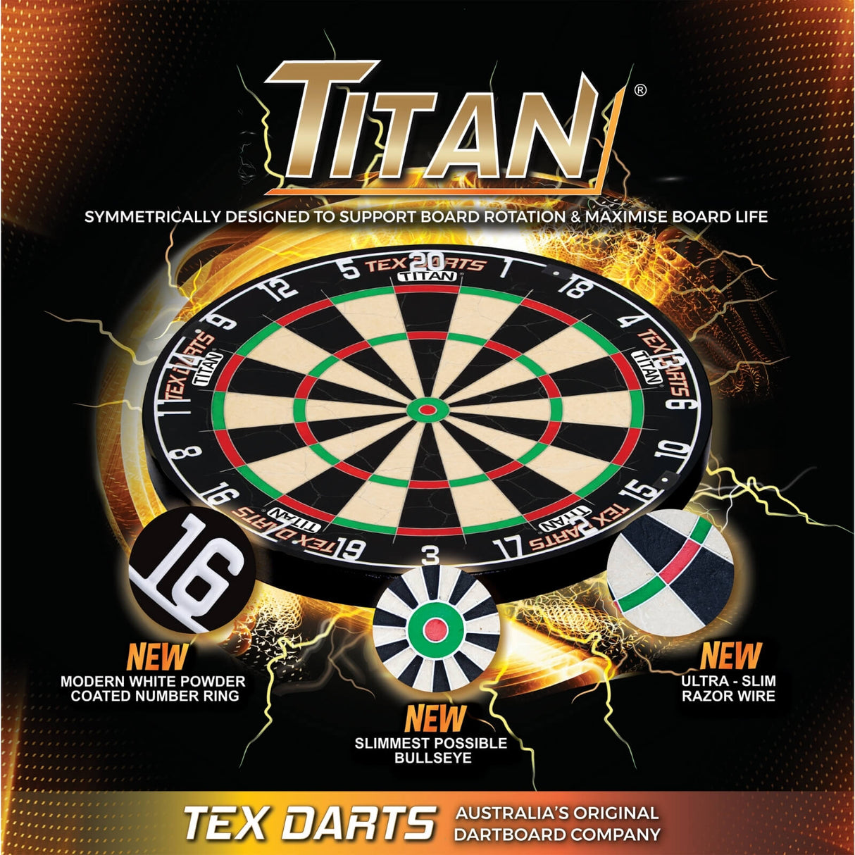 Tex - Titan Dartboard -