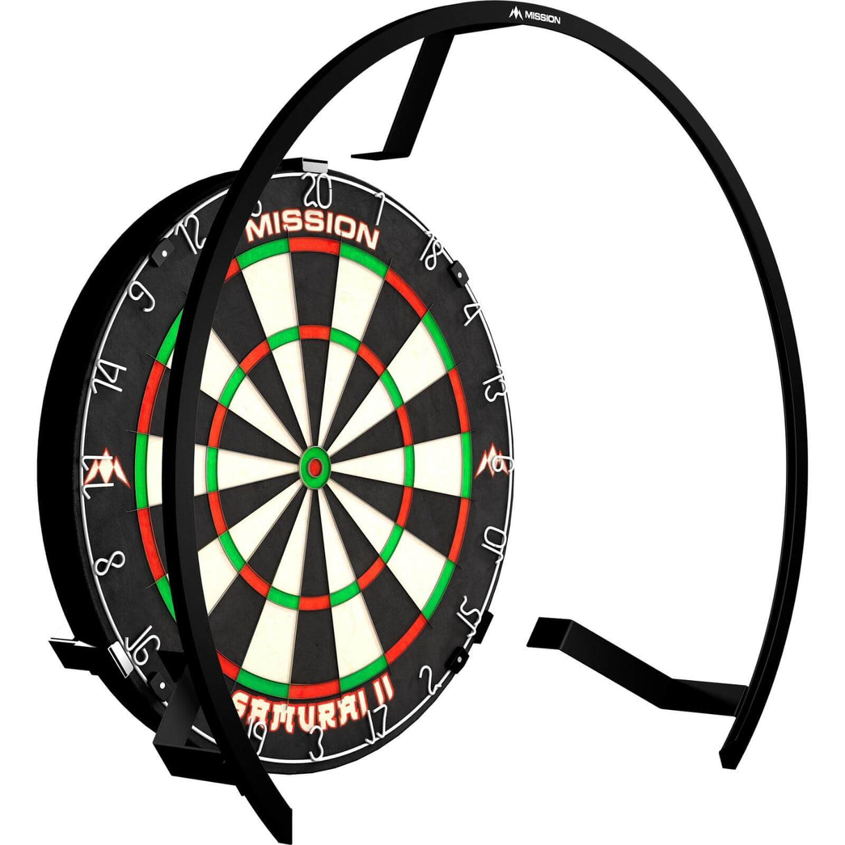 Mission - Professional Spring Loaded Dartboard Clamp with Torus Light Fittings -