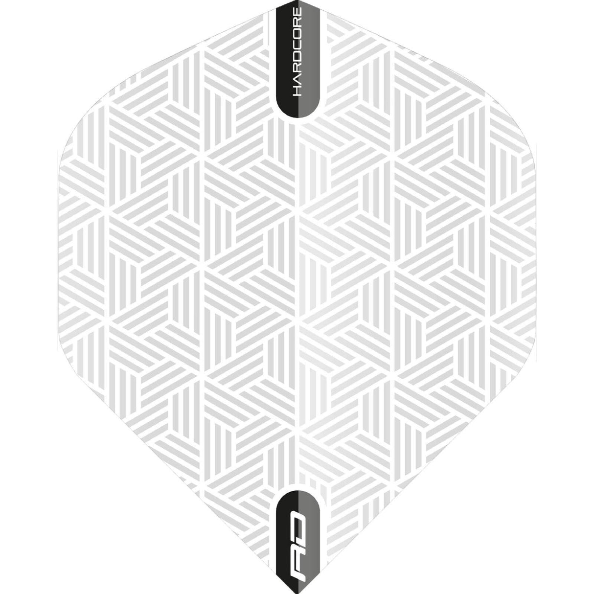 Red Dragon - Hardcore Radical Woven Pattern - Big Wing Dart Flights - White