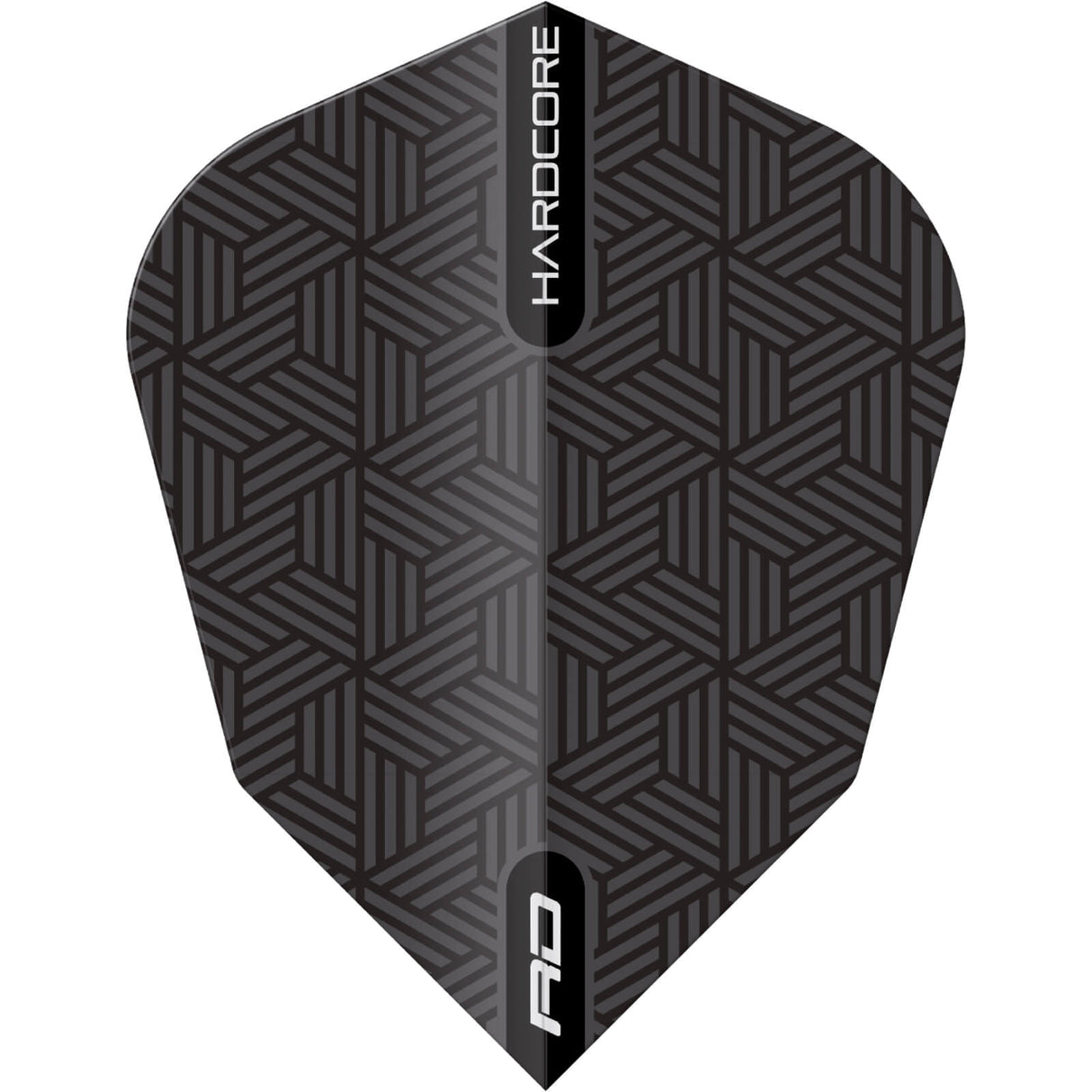 Red Dragon - Hardcore Radical Woven - V-Standard Dart Flights - Black