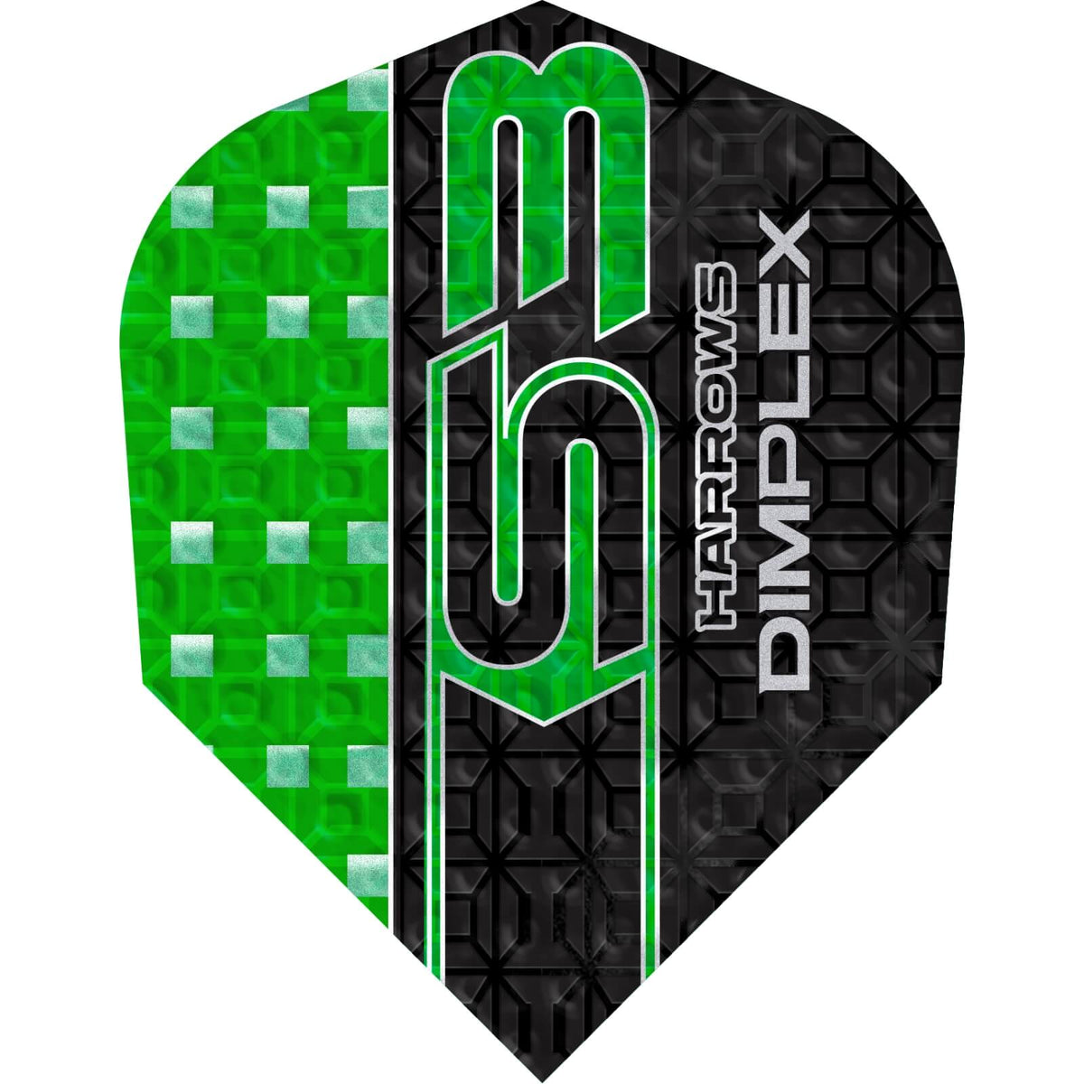 Dart Flights - Harrows - Dimplex S3 - Standard Dart Flights Green