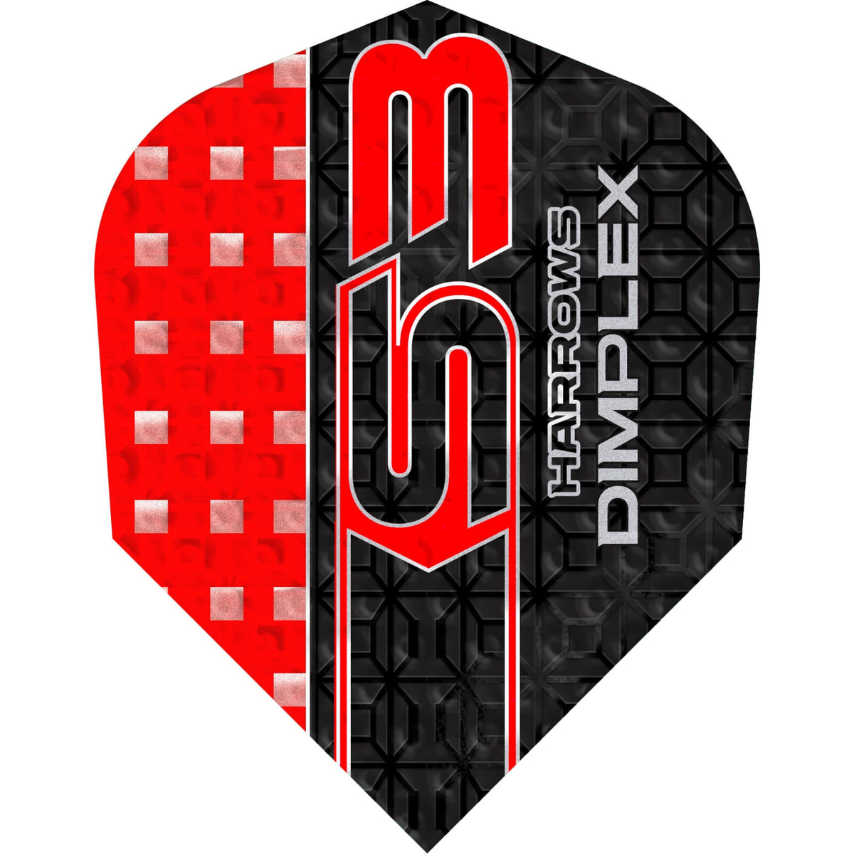 Dart Flights - Harrows - Dimplex S3 - Standard Dart Flights Red