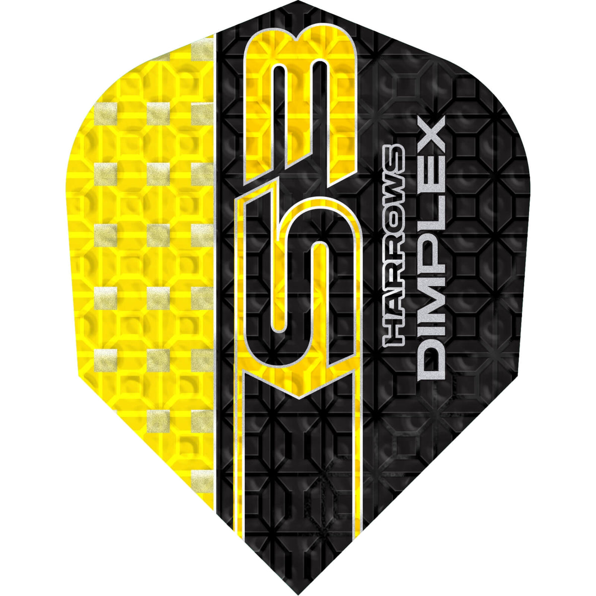 Dart Flights - Harrows - Dimplex S3 - Standard Dart Flights Yellow