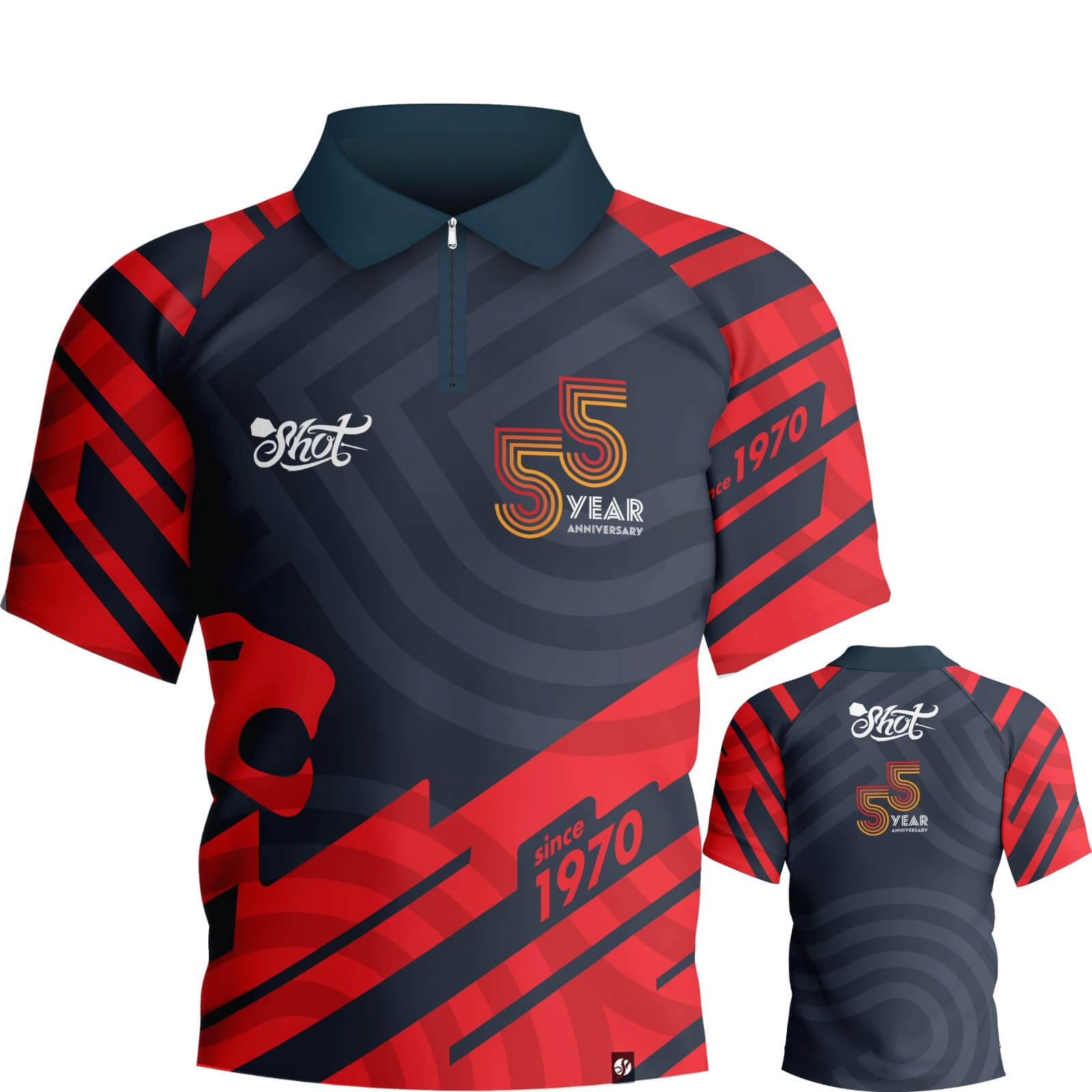 Dart Shirts - Shot - 55 Year Anniversary Dart Shirt - S to 8XL