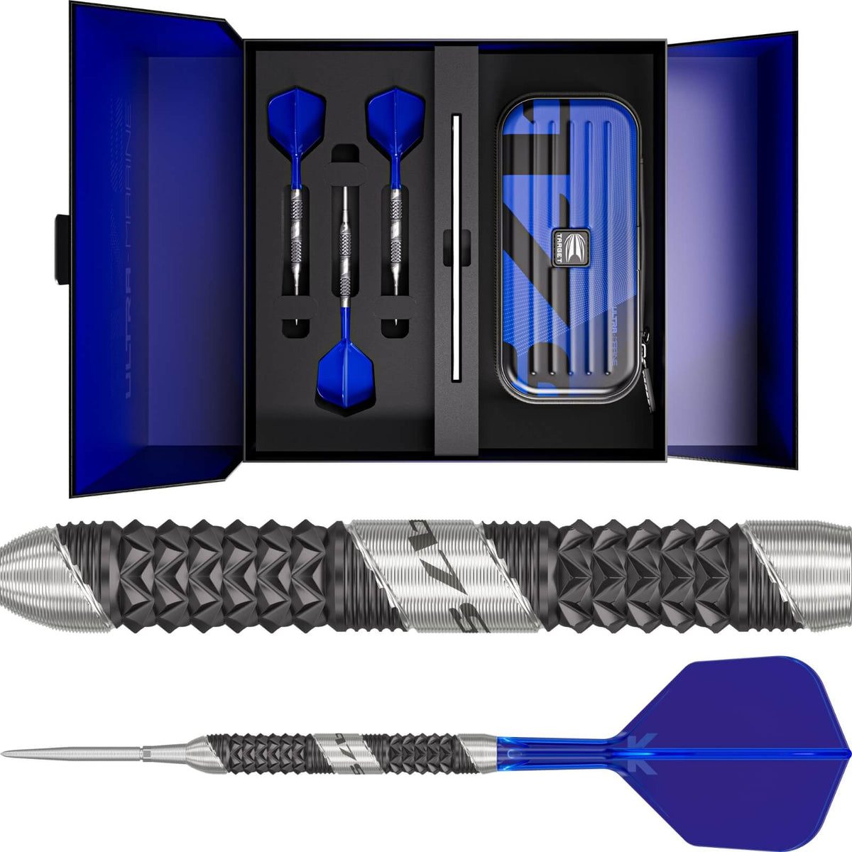 Darts - Target - 975 Ultra Marine 01 Darts - Swiss Point - Steel Tip - 97.5% Tungsten - 22g 24g 26g 