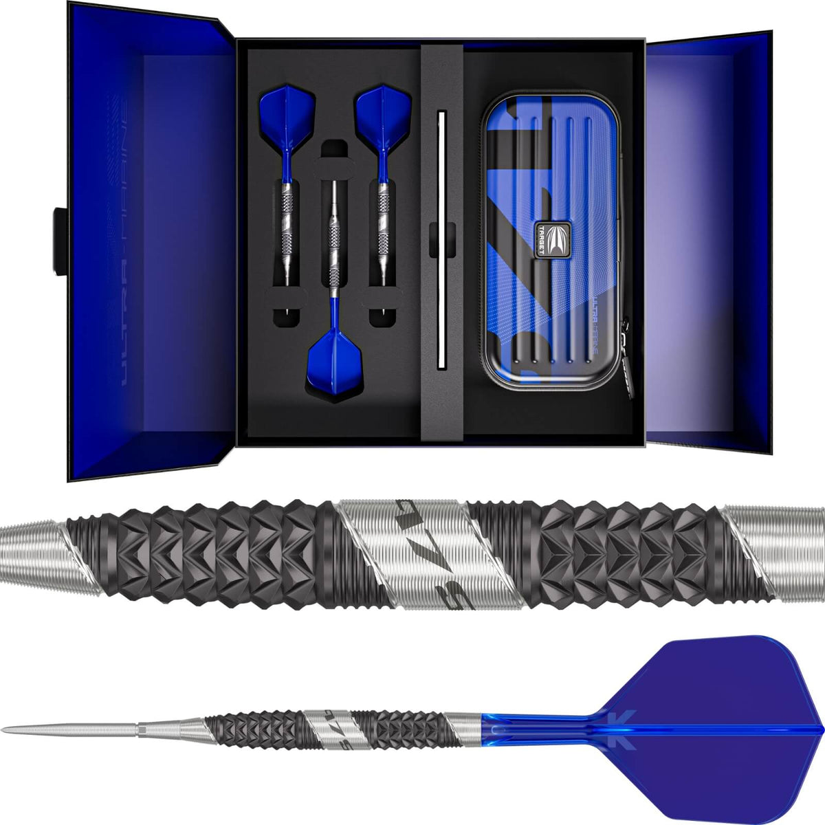 Darts - Target - 975 Ultra Marine 03 Darts - Swiss Point - Steel Tip - 97.5% Tungsten - 22g 24g 