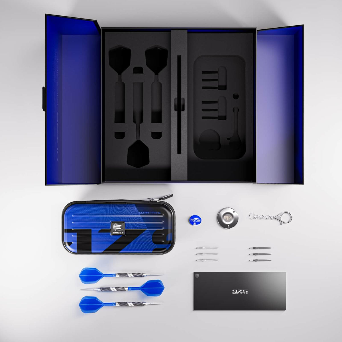 Darts - Target - 975 Ultra Marine 03 Darts - Swiss Point - Steel Tip - 97.5% Tungsten - 22g 24g 