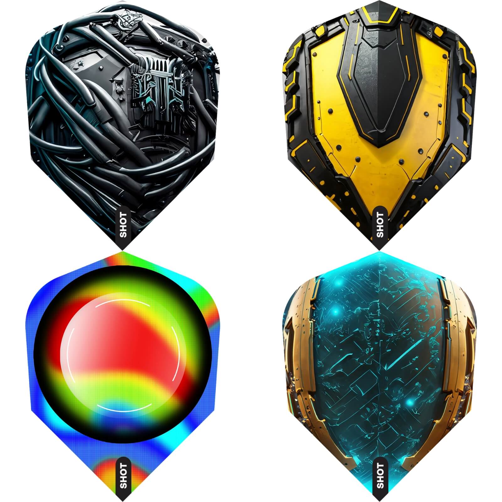 Dart Flights - Shot - AI - Standard Dart Flights 