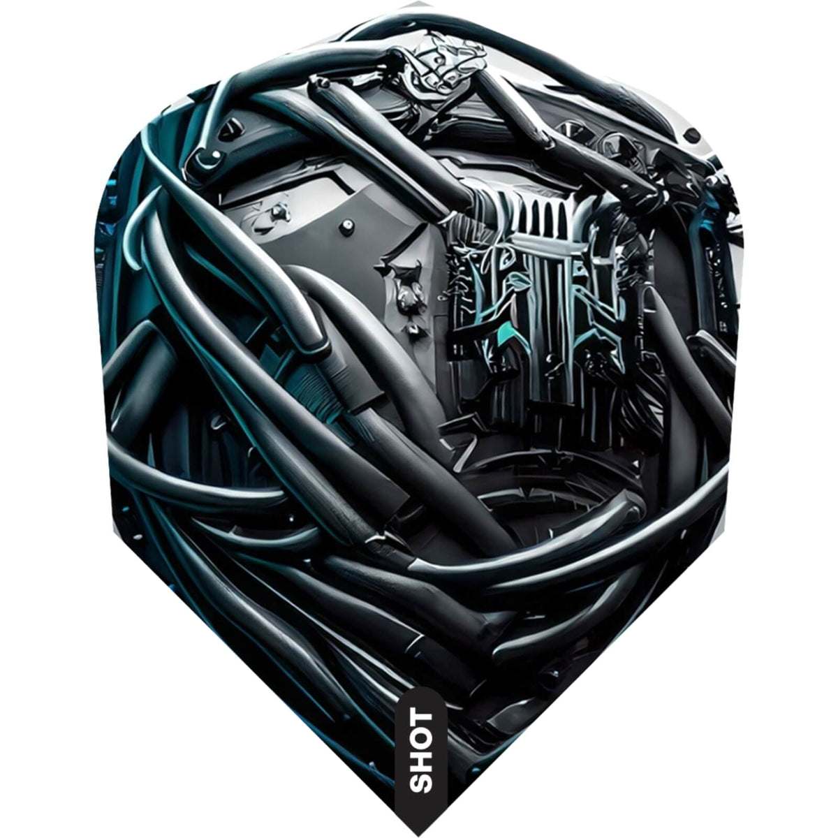 Dart Flights - Shot - AI - Standard Dart Flights Cyberpunk