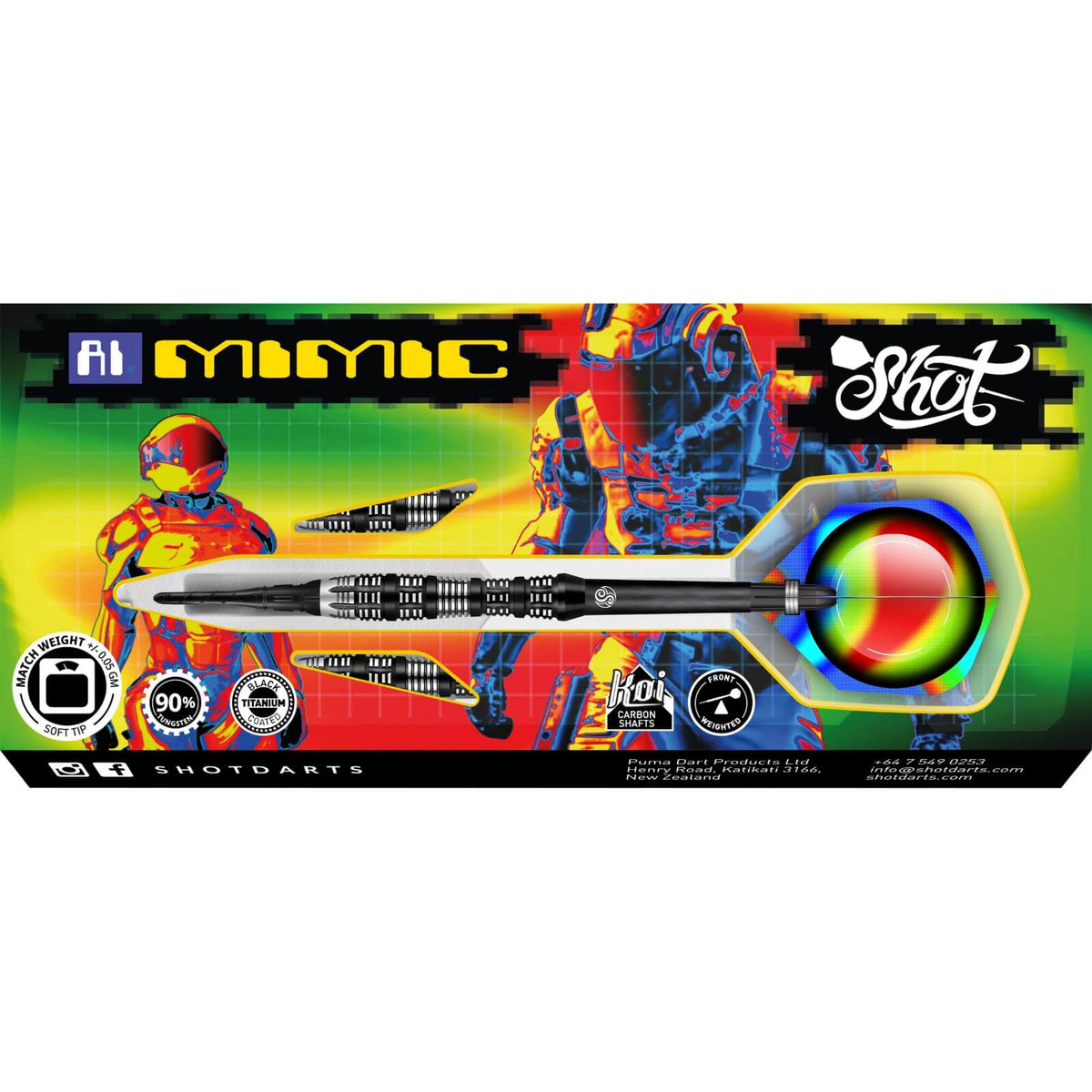 Darts - Shot - AI Mimic Darts - Soft Tip - 90% Tungsten - 20g
