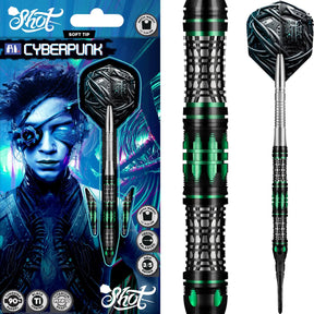 Shot - AI Cyberpunk Darts - Soft Tip - 90% Tungsten - 20g -