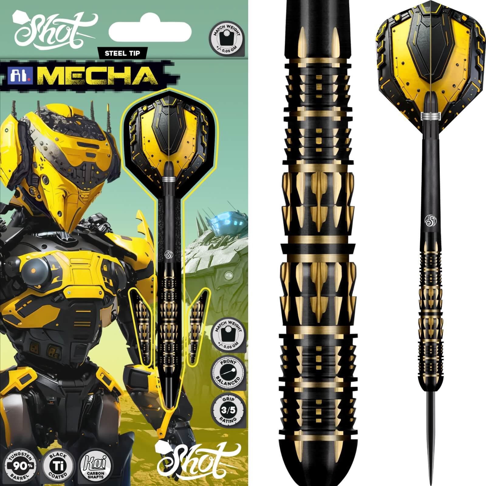 Shot - AI Mecha Darts - 90% Tungsten - 22g 23g 24g 25g
