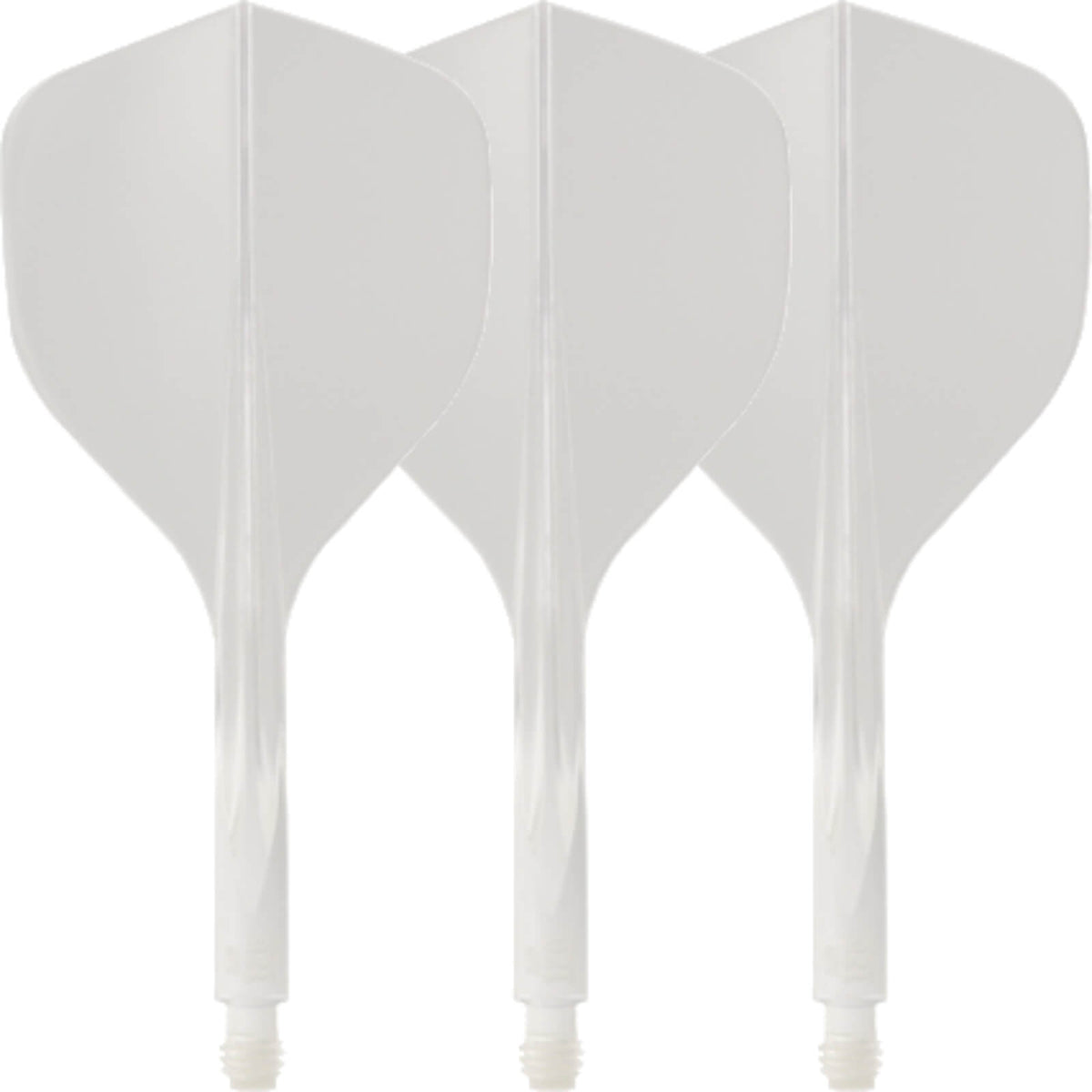 Dart Flights - Condor - Axe 120 - Tri-Fin Dart Flights - Integrated Flight &amp; Shaft System Short (21.5mm) / White