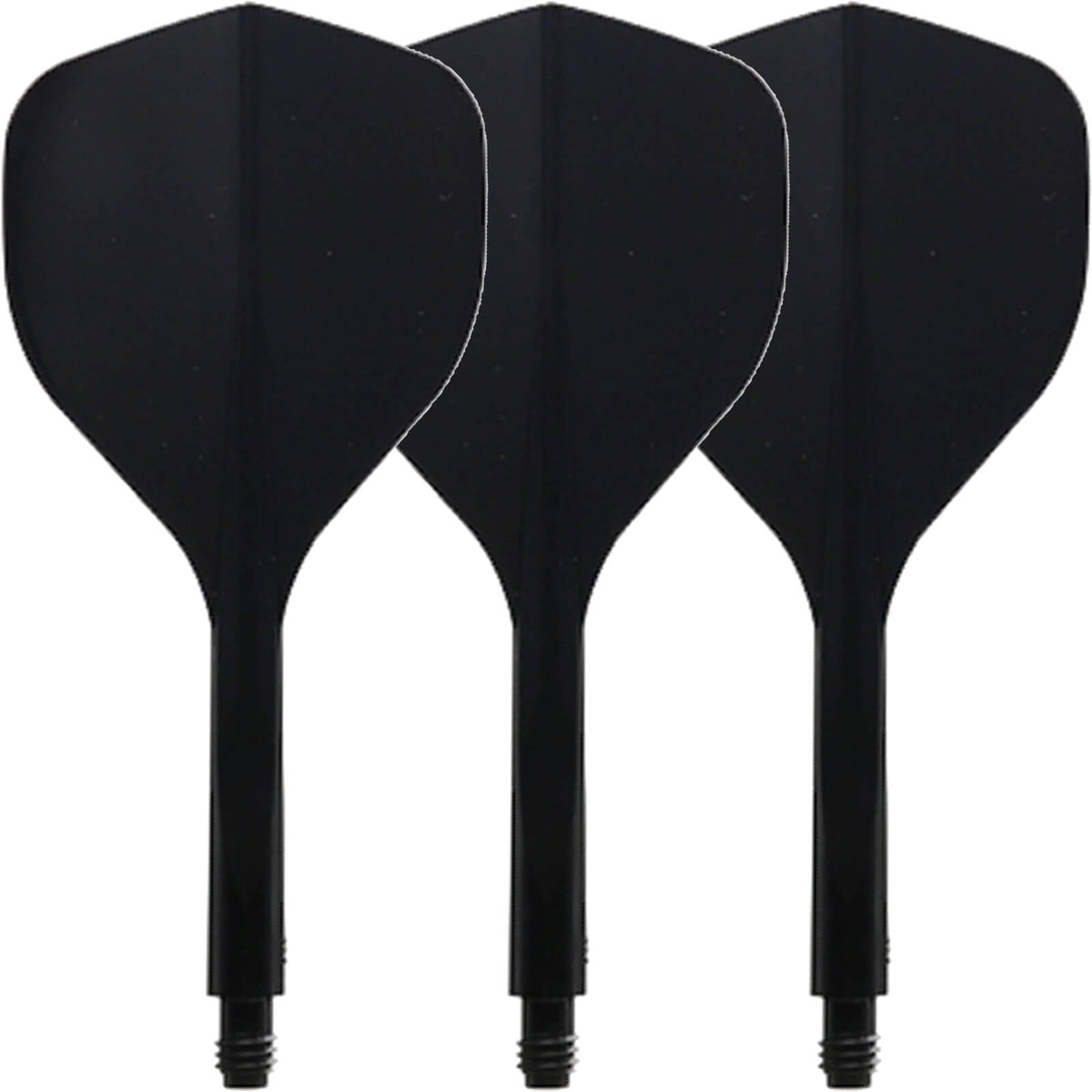 Dart Flights - Condor - Axe 120 - Tri-Fin Dart Flights - Integrated Flight &amp; Shaft System Short (21.5mm) / Black