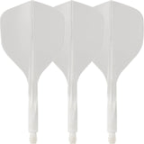 Condor - Axe 120 - Tri-Fin Dart Flights - Integrated Flight & Shaft System - Short (21.5mm) / Clear