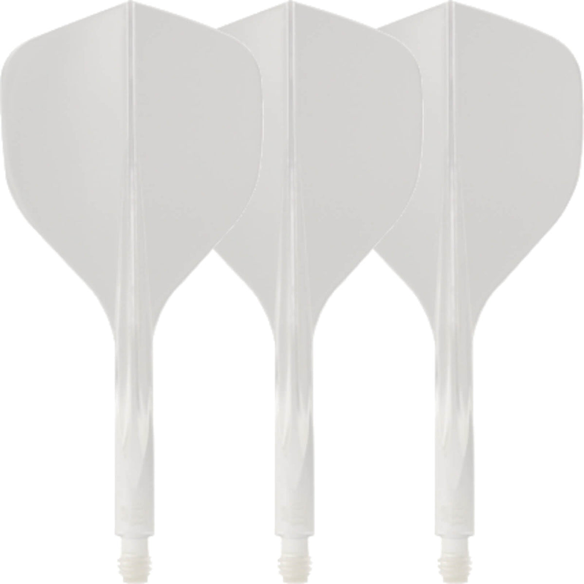 Dart Flights - Condor - Axe 120 - Tri-Fin Dart Flights - Integrated Flight &amp; Shaft System Short (21.5mm) / Clear