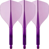 Condor - Axe 120 - Tri-Fin Dart Flights - Integrated Flight & Shaft System - Short (21.5mm) / Purple