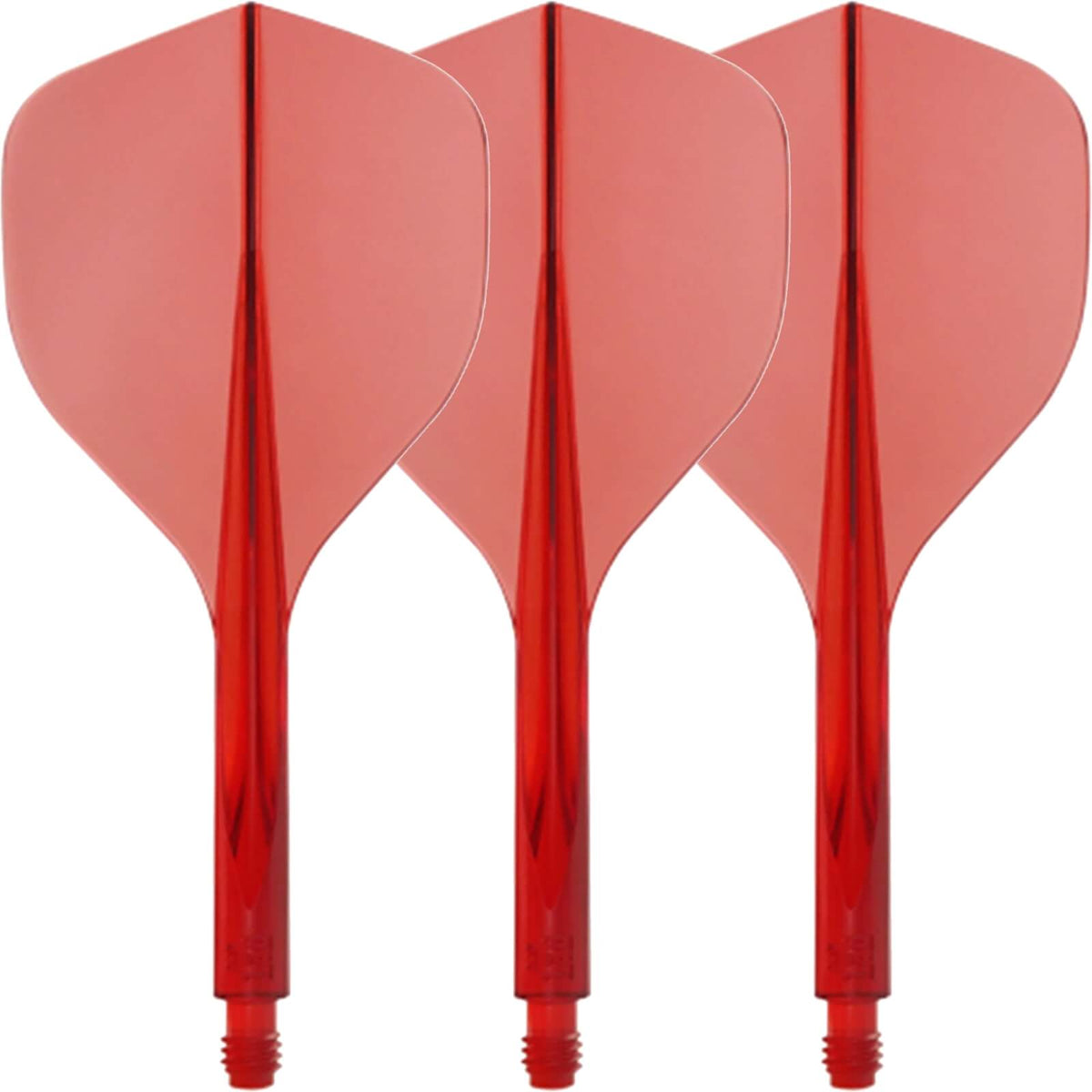 Dart Flights - Condor - Axe 120 - Tri-Fin Dart Flights - Integrated Flight &amp; Shaft System Short (21.5mm) / Red