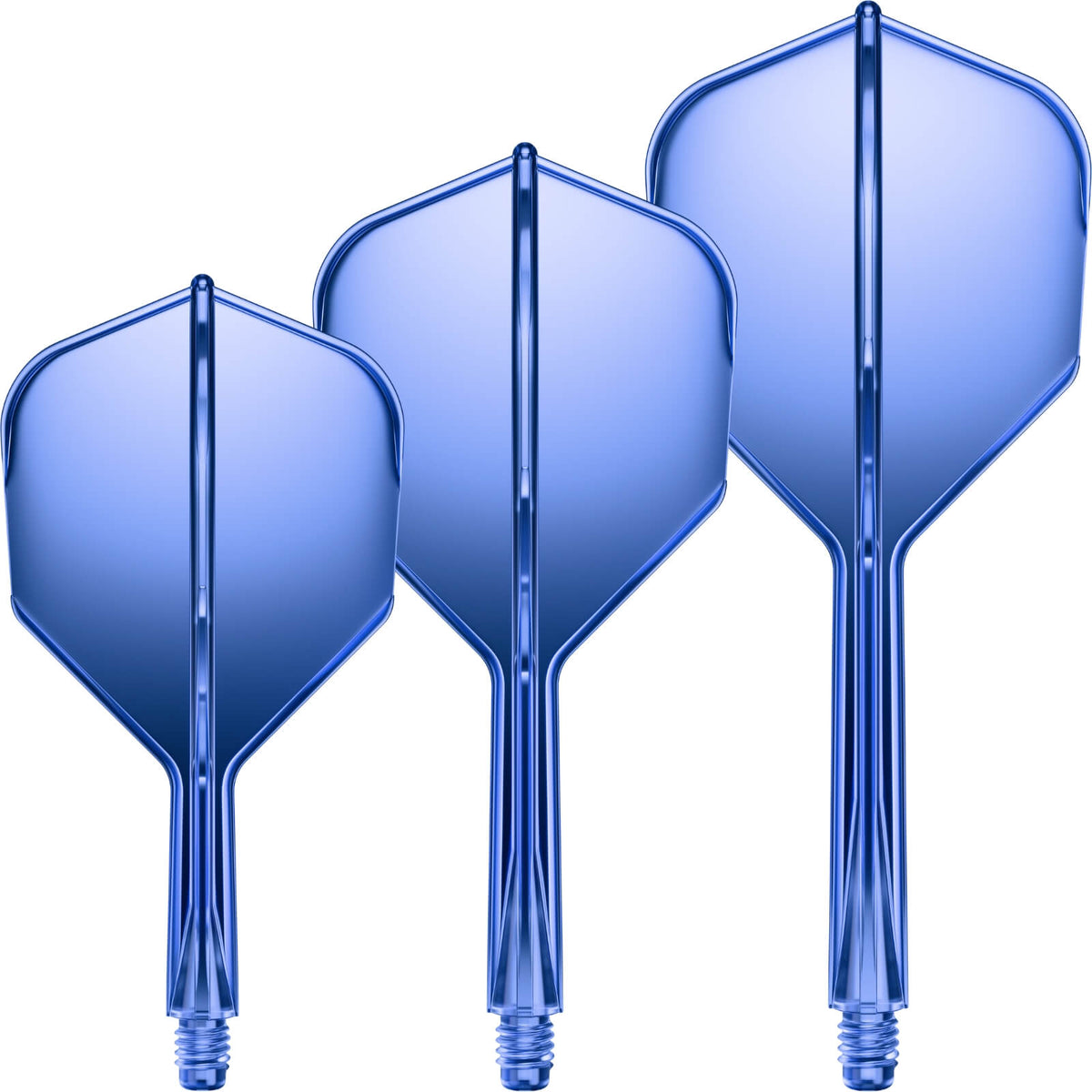 Dart Flights - GOAT - A1R - Standard Dart Flights - Integrated Flight &amp; Shaft System Short (19mm) / Blue